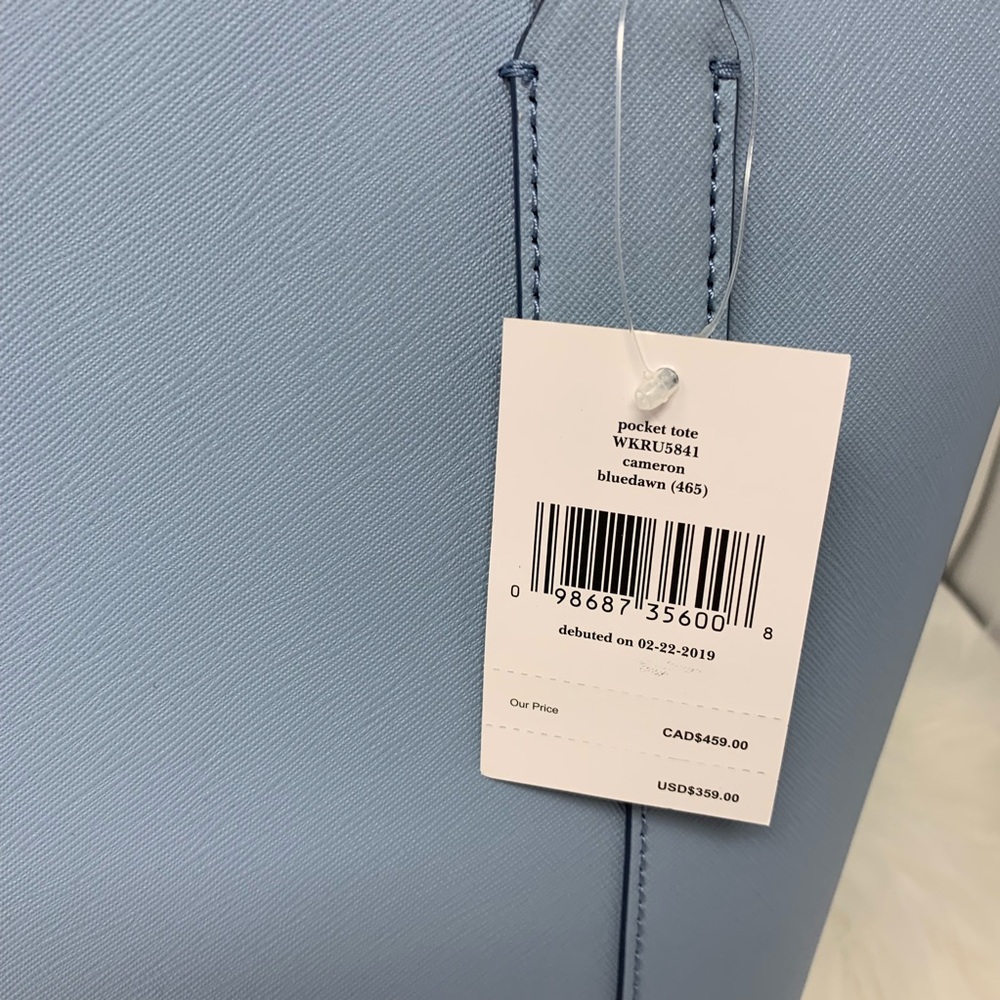 Kate Spade Cameron Pocket Tote Blue Dawn Bag - Picture 5 of 8